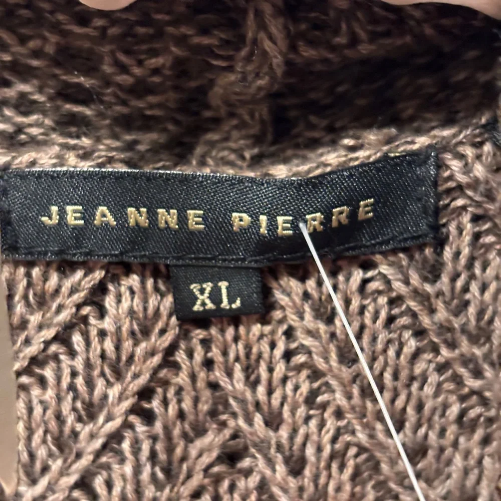 Cozy Brown Cowl Neck Sweater - Picture 4 of 5